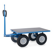 fetra Handpritschenwagen 6404PZ mit Zugöse blau pulverbeschichtet-1