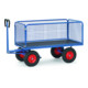 fetra Handpritschenwagen wahlweise mit Luft- oder Vollgummibereifung, Wände 600 mm hoch-1