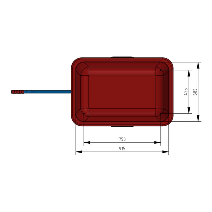 fetra Handwagen mit Kasten 4102L