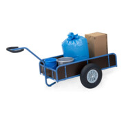 fetra Handwagen mit Kasten 4109L, Tragkraft 400kg Luft-Bereifung-2