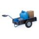 fetra Handwagen mit Kasten 4109L, Tragkraft 400kg Luft-Bereifung