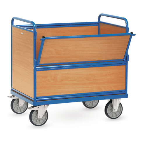 fetra Holzkastenwagen 2873 - Tragkraft 600kg TPE-Reifen