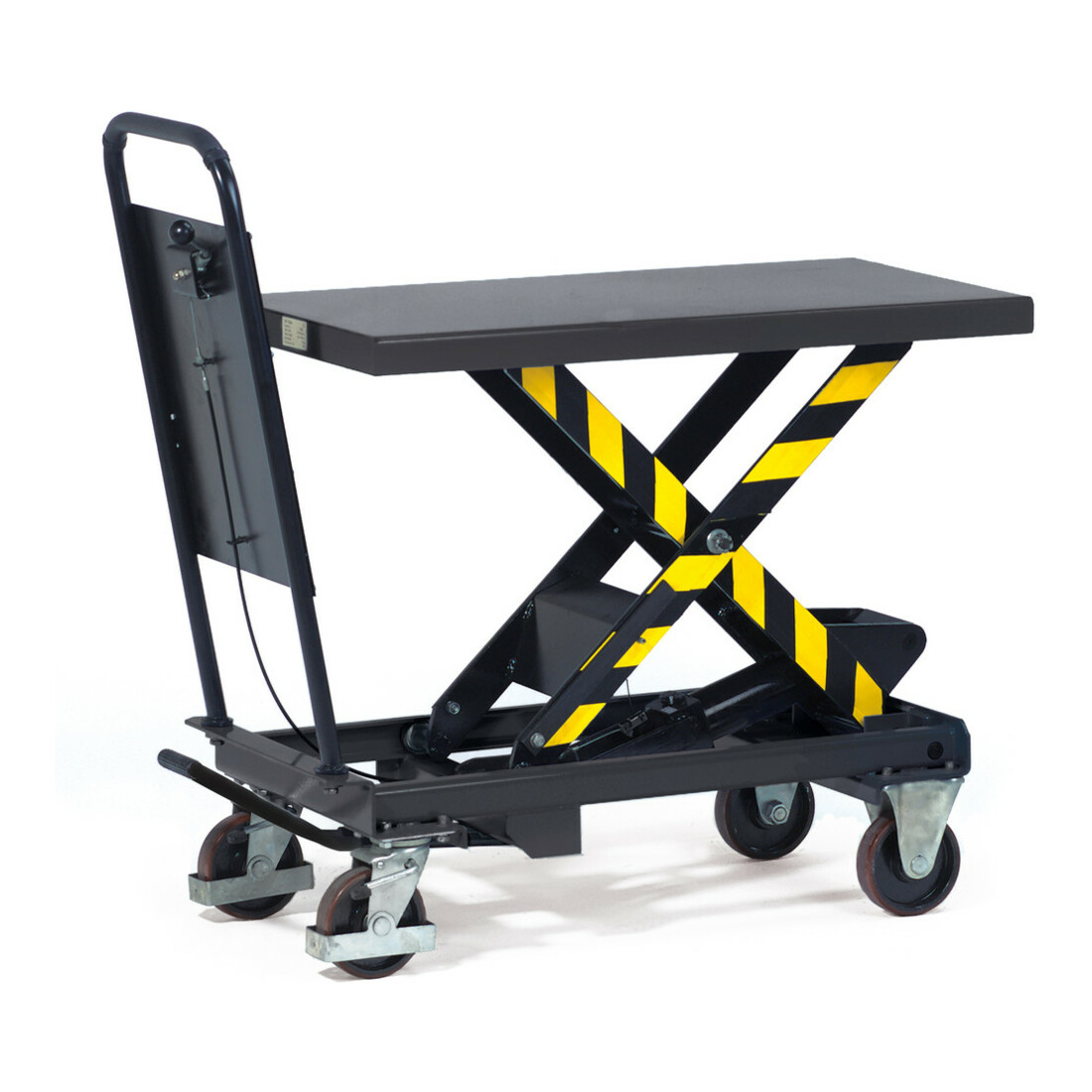 fetra Hubtischwagen 6834 - Tragkraft 700kg Polyurethan-Reifen