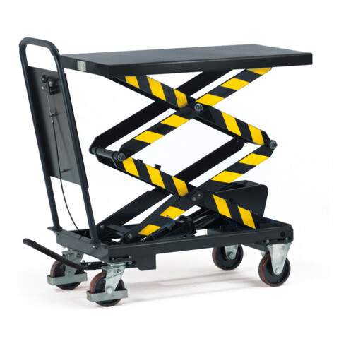 fetra Hubtischwagen 6837 - Tragkraft 500kg Polyurethan-Reifen