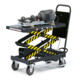 fetra Hubtischwagen 6837 - Tragkraft 500kg Polyurethan-Reifen-3