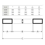 fetra Kippbehälter 6250 mit Ablasshahn - Schüttkantenhöhe 756mm-5