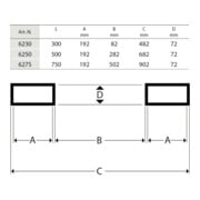 fetra Kippbehälter 6275 mit Ablasshahn - Schüttkantenhöhe 756mm-5