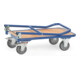 fetra Klappwagen, Tragkraft 250 kg, TPE-Reifen, klappbarer Schiebebügel-2