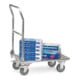 fetra Klappwagen KW 2 Alu, Tragkraft 200kg, TPE-Reifen, klappbarer Schiebebügel