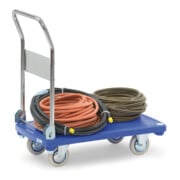 fetra Kunststoffplattenwagen 3132 - Tragkraft 200kg Vollgummi-Reifen-5
