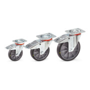 fetra Lenkrolle mit Feststeller 200 x 40 mm - Tragkraft 250 kg