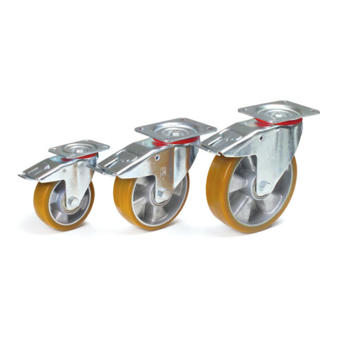 fetra Lenkrolle mit Feststeller 200 x 50 mm - Tragkraft 350 kg