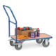 fetra Magazinwagen 2102, Tragkraft 400kg, TPE-Reifen, 1 Schiebebügel