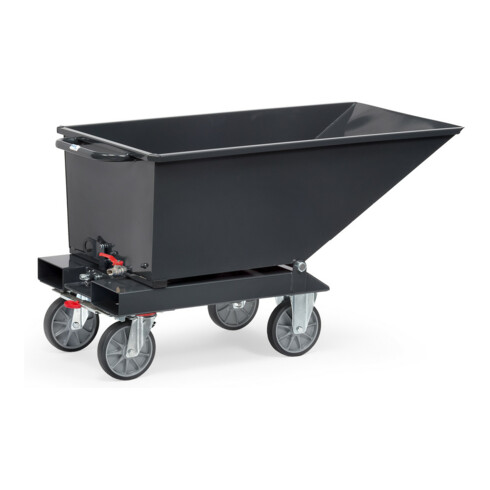 fetra Muldenkipper 4701 Anthrazitgrau mit Ablasshahn