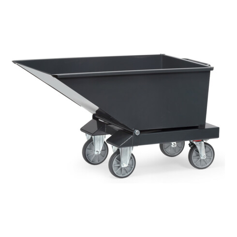 fetra Muldenkipper 4701 Anthrazitgrau mit Ablasshahn