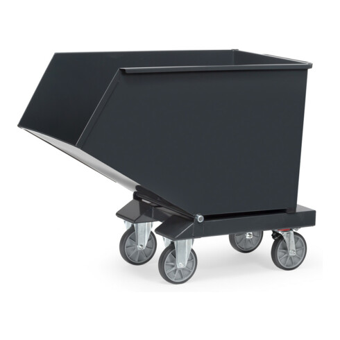 fetra Muldenkipper 4702 Anthrazitgrau mit Ablasshahn