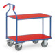 fetra Optiliner-Tischwagen 3601 blau/rot - Tragkraft 400kg TPE-Reifen-1