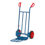 fetra Paketkarre 250 kg Tragkraft, Höhe 1150 mm, Stahlblech- und Klappschaufel-2