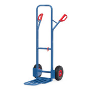 fetra Paketkarre 300 kg Tragkraft, Höhe 1300 mm, Stahlblech- und Klappschaufel-2