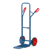 fetra Paketkarre 300 kg Tragkraft, Höhe 1300 mm, Stahlblech- und Klappschaufel-2