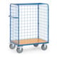 fetra Paketwagen 8481-1 Drahtgitterwänden - Tragkraft 600kg TPE-Reifen