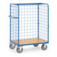 fetra Paketwagen 848+ Drahtgitterwänden, Tragkraft 600kg mit TPE-Reifen-1