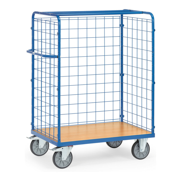fetra Paketwagen 8482-1 Drahtgitterwänden - Tragkraft 600kg TPE-Reifen
