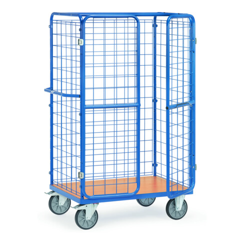 fetra Paketwagen 858+ 3 DG-Wände DF-Türen, Tragkraft 600kg, TPE-Reifen