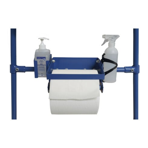 fetra Papierrollenhalter inkl. Anbausatz für Tischwagen 700 mm breit