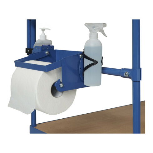 fetra Papierrollenhalter inkl. Anbausatz für Tischwagen 900 x 500