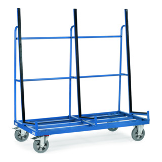 fetra Plattenwagen 4455 -einseitig - Tragkraft 1200kg Elastic-Vollgummi-Reifen