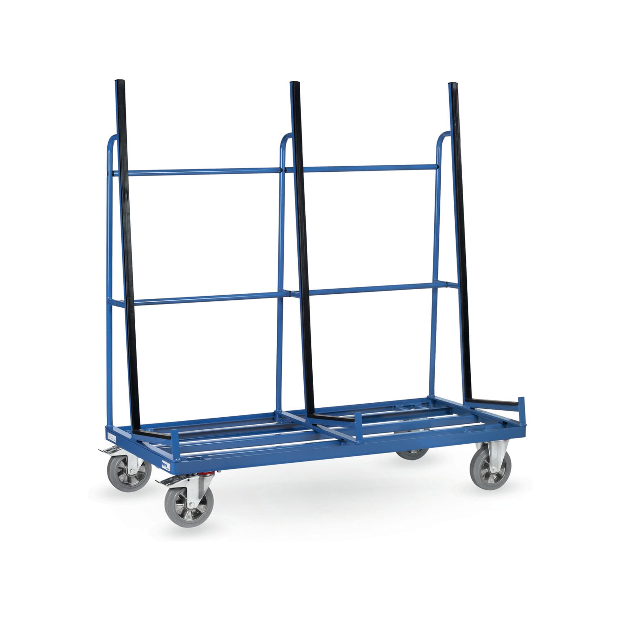 fetra Plattenwagen 4456 -einseitig - Tragkraft 1200kg Elastic-Vollgummi-Reifen