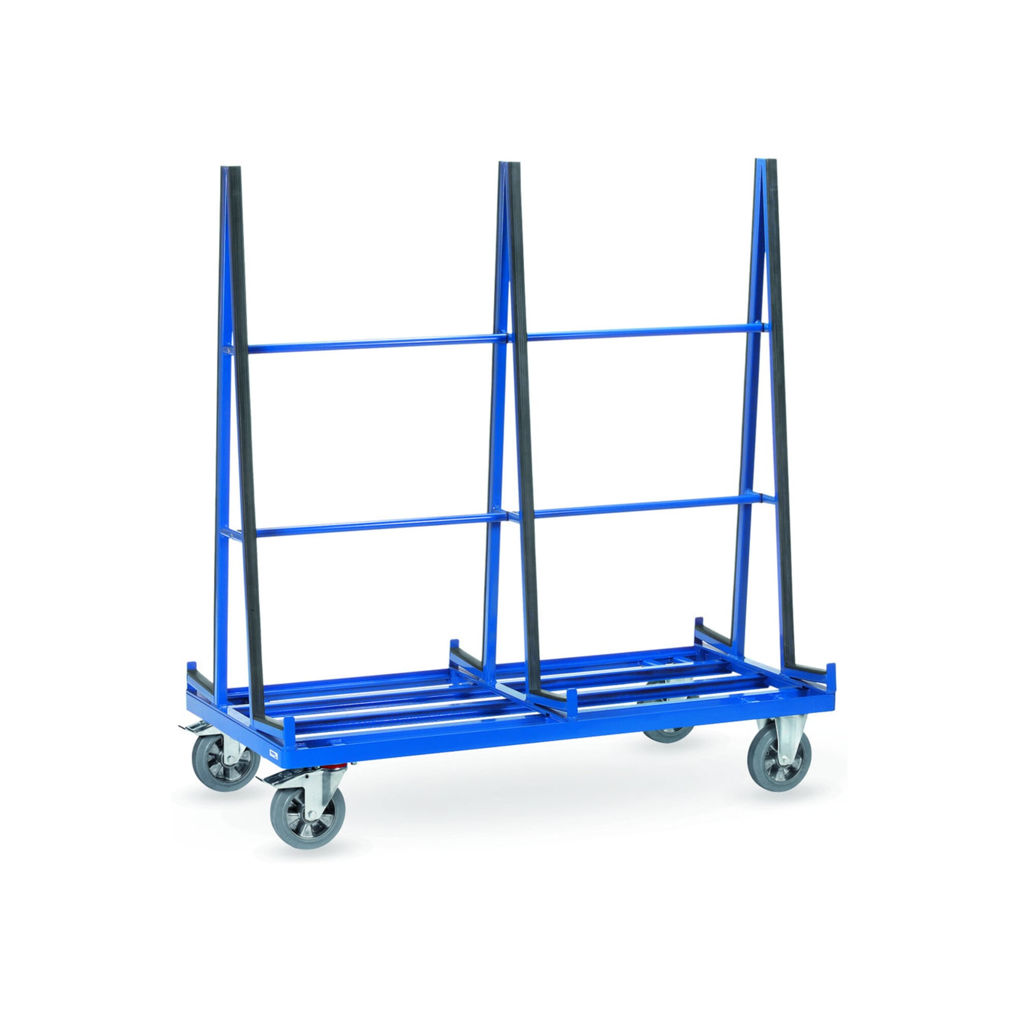 fetra Plattenwagen 4476-beidseitig - Tragkraft 1200kg Elastic-Vollgummi-Reifen