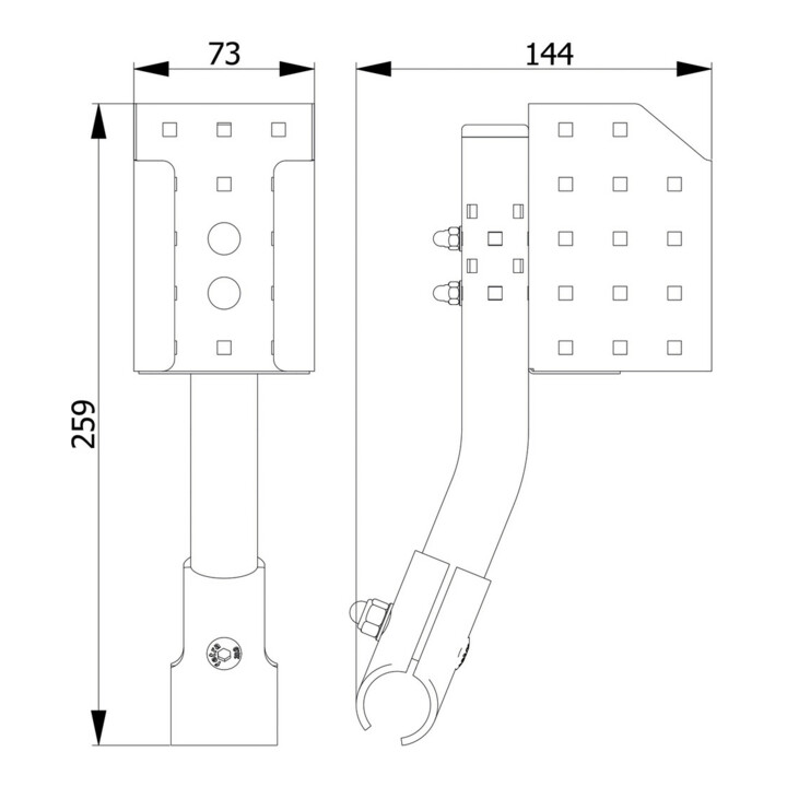 fetra Porte-bouteilles pour bouteilles Bode500ml - surface de pose (l x p) : 70 x 71 mm