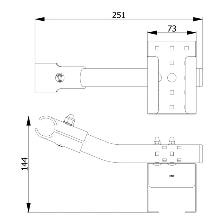 fetra Porte-bouteilles pour bouteilles Bode500ml - surface de pose (l x p) : 70 x 71 mm