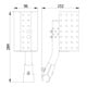 fetra Porte-bouteilles pour bouteilles Euro1000ml - surface de pose (l x p) : 93 x 75 mm