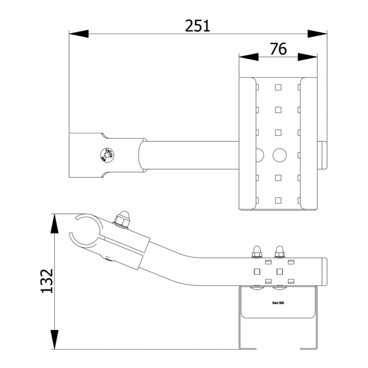 fetra Porte-bouteilles pour bouteilles Euro500ml - surface de pose (l x p) : 70 x 55 mm