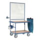 fetra Porte-rouleau de papier incl. kit de montage pour chariot de table 900 x 500