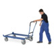 fetra Poussette tubulaire à simple encliquetage pour chariot à palettes
