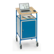 fetra Pupitre roulant 5836 avec surface d'écriture et armoire en acier-5