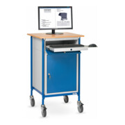 fetra Pupitre roulant 5839 avec surface d'écriture horizontale et armoire en acier-2