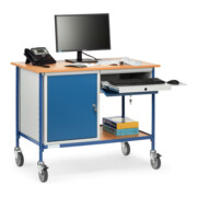 fetra Rolltisch 5866 mit verschl. Stahlschrank und verschl. Schublade-4