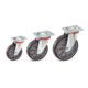 fetra Roulette pivotante 125 x 32 mm - charge max. 135 kg