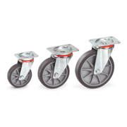 Roulette fetra swivel, pneus TPE (élastomère thermoplastique)-2