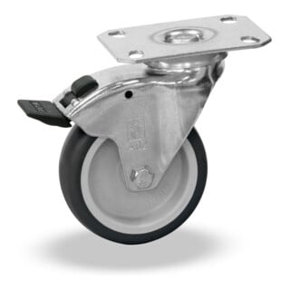 fetra Roulette pivotante avec frein 100 x 32 mm