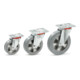 fetra Roulette pivotante en caoutchouc plein élastique 125x40mm - charge max. 200kg