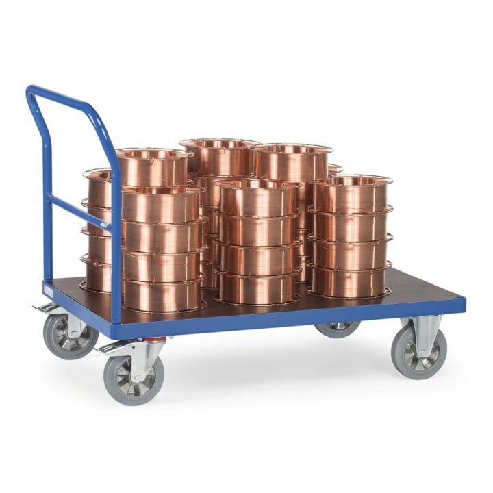 fetra Schiebebügelwagen 12502 - Tragkraft 1200kg Elastic-Reifen