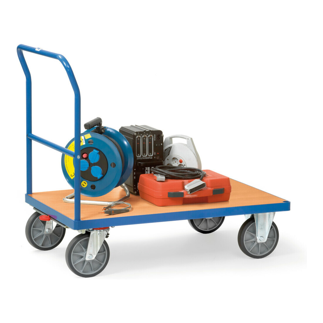 fetra Schiebebügelwagen 2500, Tragkraft 500kg, TPE-Reifen, 1 Schiebebügel