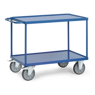 fetra Servante 2401W avec plateaux en tôle d'acier - charge max. 600kg pneus TPE