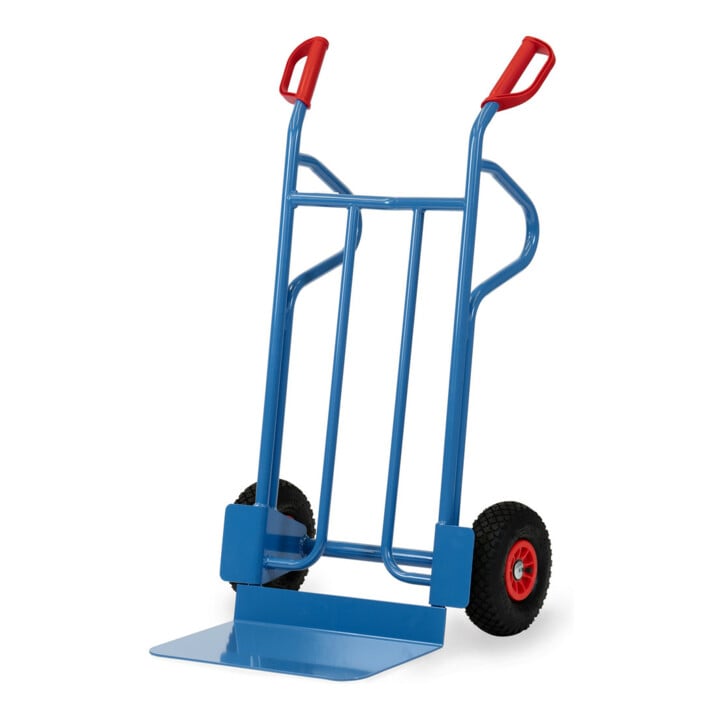 fetra Stahlrohr-Sackkarre B1216L - Luftbereifung Tragkraft 350 kg